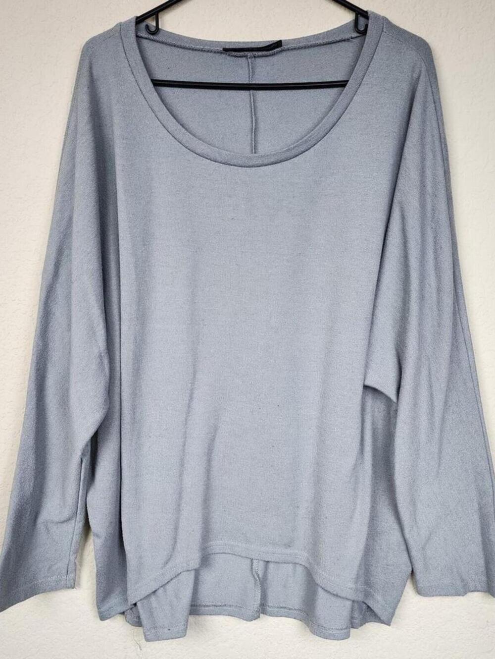 Zanzea XL Grey Gray Long Sleeve Thin Sweater